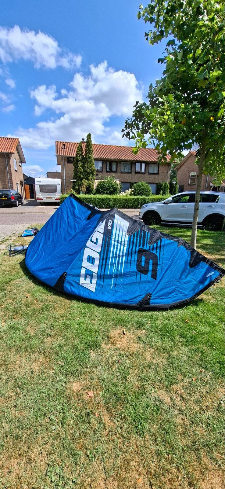 Ozone Edge V10 9M. 1x mee gevaren!, 9 m², Ophalen of Verzenden, Kite, Geen board