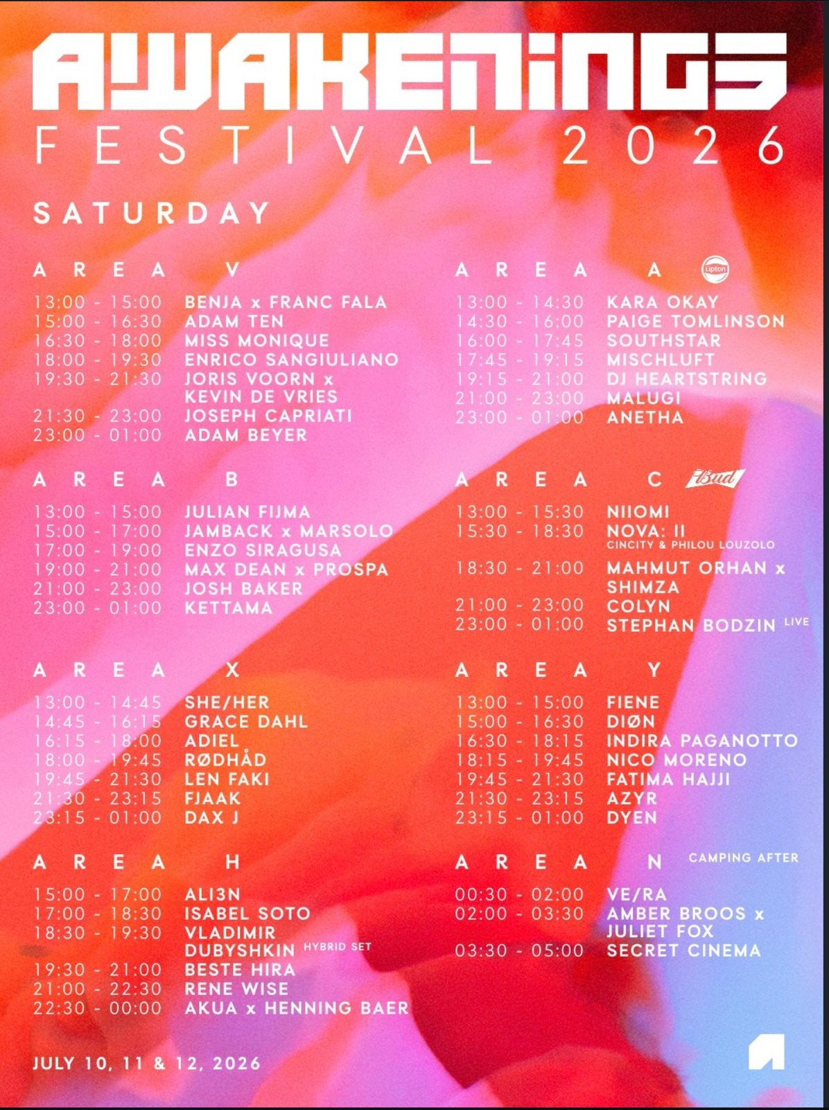 Awakenings Festival zaterdag, Tickets en Kaartjes, Twee personen