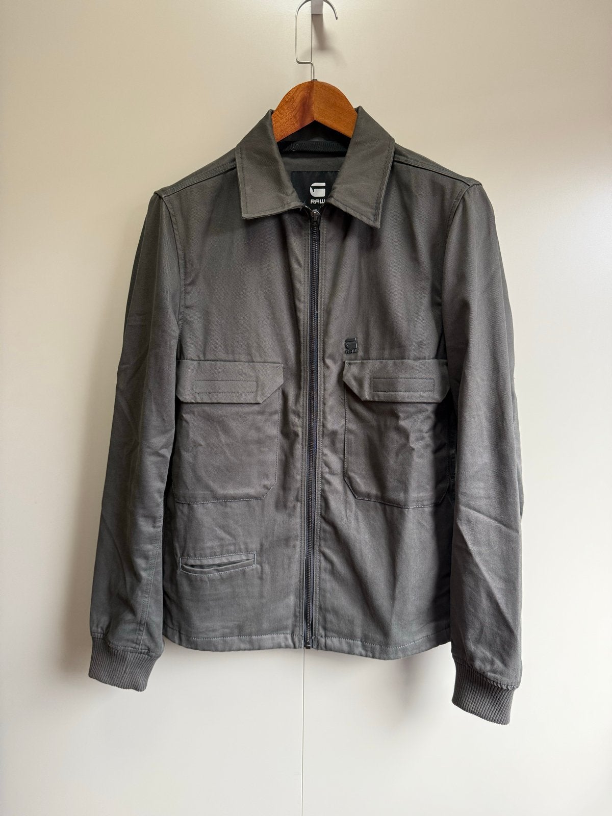 G-Star RAW katoen herfst jas - Maat S - legergroen, Ophalen of Verzenden, Zo goed als nieuw, Maat 46 (S) of kleiner, Groen
