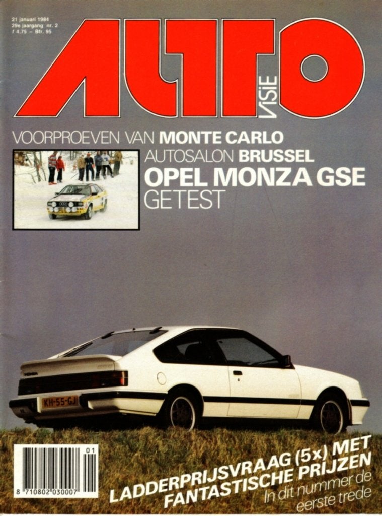 Autovisie test Opel Monza GSE Januari 1984, Ophalen of Verzenden, Gelezen, Opel