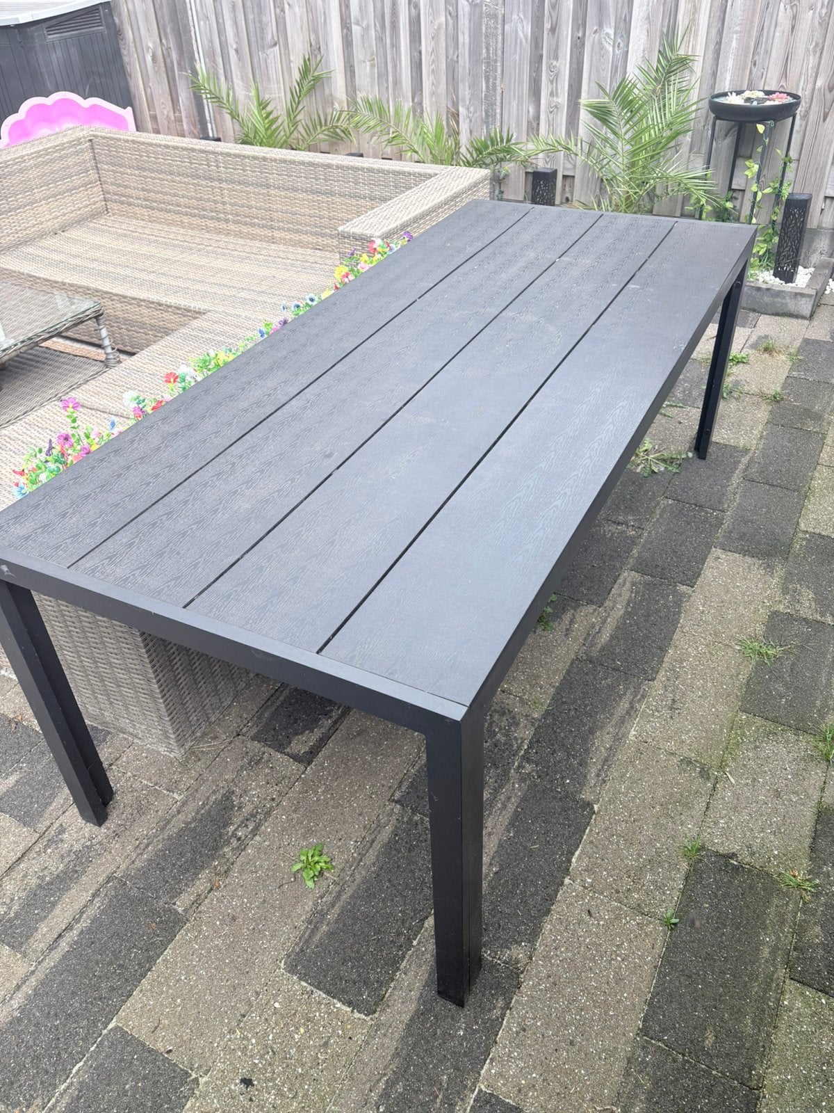 Tuintafel, Tuin en Terras, Tuintafels, Ophalen, Zo goed als nieuw, Rechthoekig