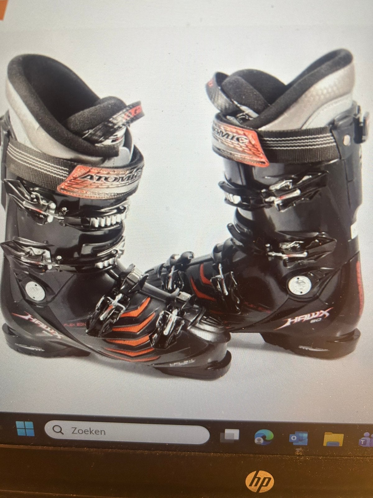 Atomic Hawx 80 custom comfort T2 maat 30 (schoenmaat 46), Ophalen, 180 cm of meer, Schoenen, Zo goed als nieuw