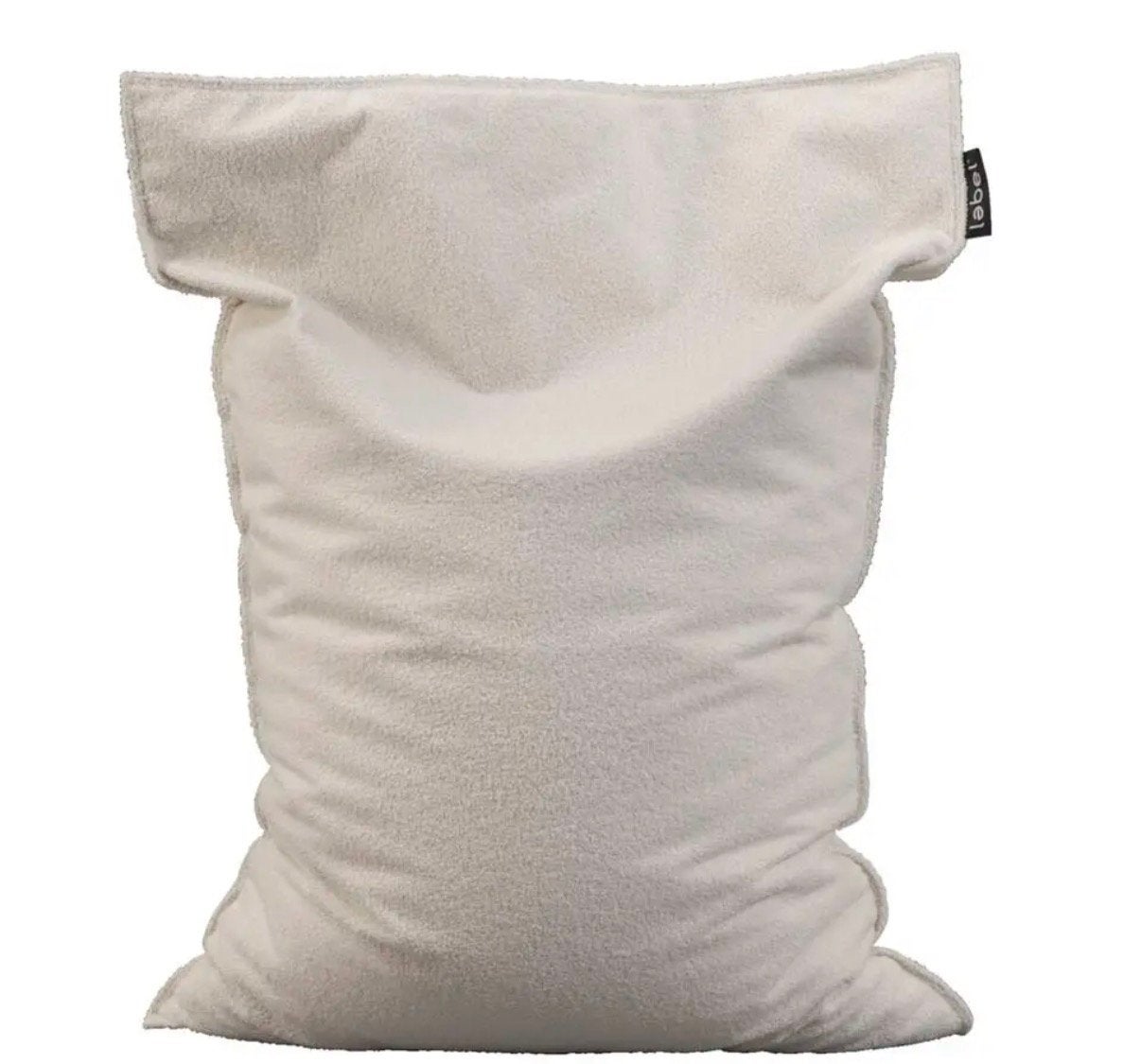 Comfortabele teddy zitzak van Lebel, zo goed als nieuw, Ophalen, Zo goed als nieuw, Beige, Zitzak