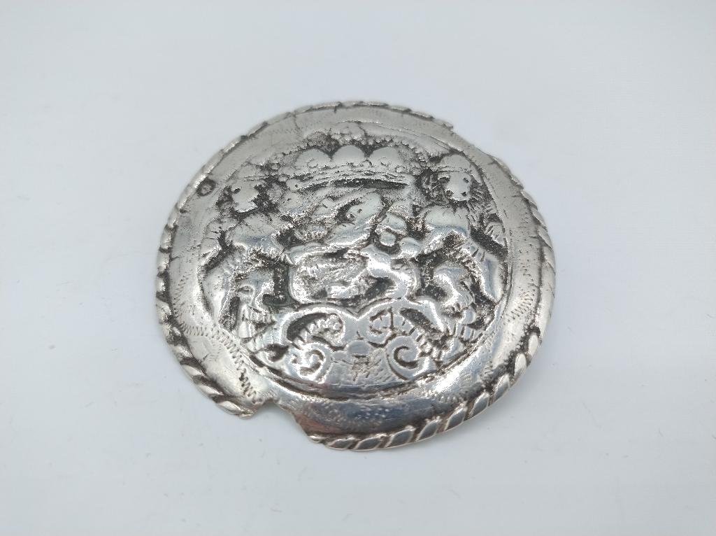 Zeeuws zilveren broeksknoop, Schoonhoven, 19e eeuws, Verzenden, Zilver, Overige typen