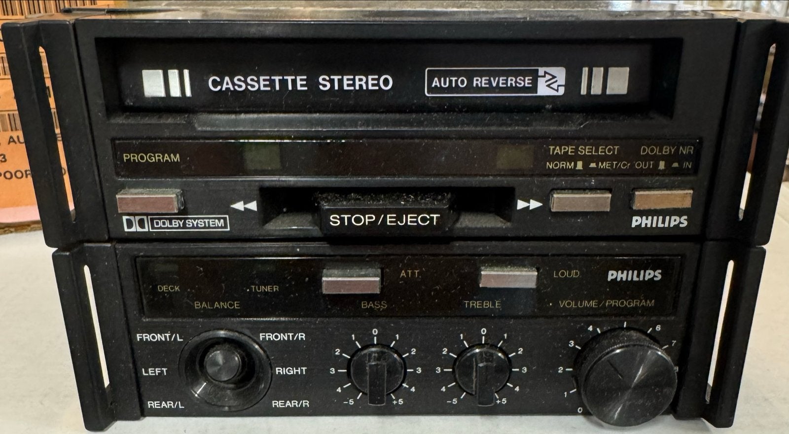 Philips Hi-Q Stereo Cassette Deck AC 091 Autoradio, Auto diversen, Ophalen of Verzenden, Gebruikt