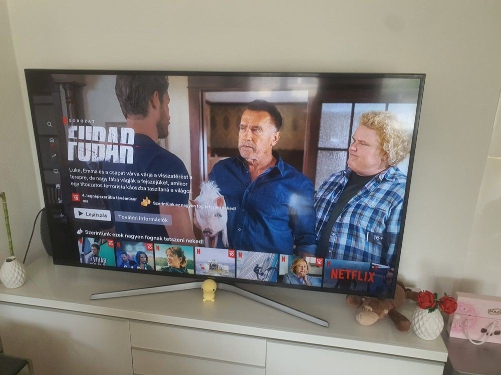 SAMSUNG 55 INCH-  140CM - NETFLIX- YOUTUBE, 50 Hz, Ophalen of Verzenden, Zo goed als nieuw, Samsung