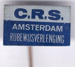 C.R.S. AMSTERDAMSE rijbewijsverlenging blik speldje( Z_191 ), Verzenden, Zo goed als nieuw, Transport, Speldje of Pin