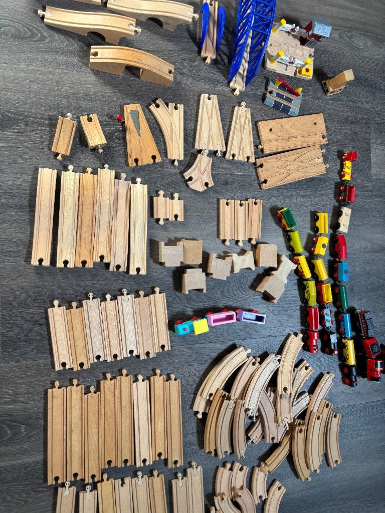 Houten speelgoed trein, Kinderen en Baby's, Speelgoed | Houten speelgoed, Ophalen, Gebruikt, Overige typen