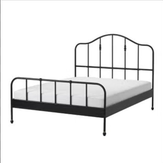 Zwart Sagstua Bed 160x200cm, Ophalen, Gebruikt, Zwart, Tweepersoons
