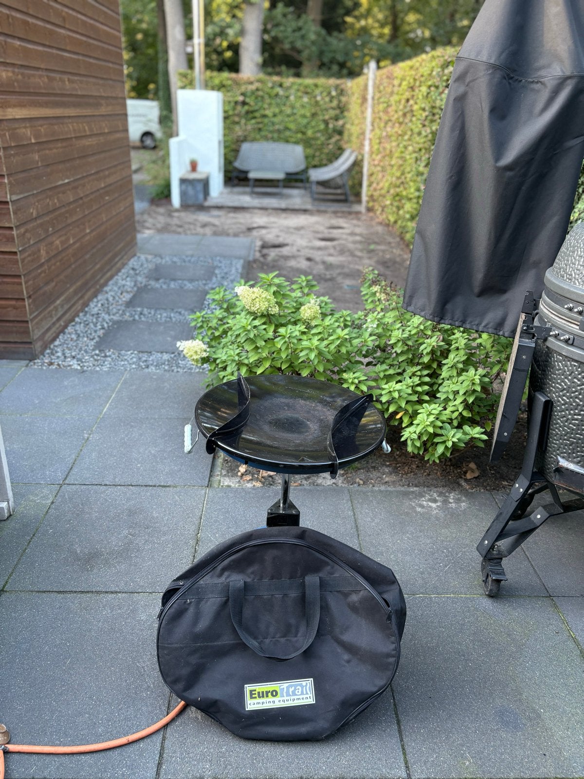Skottelbraai met draagtas, Ophalen, Gebruikt