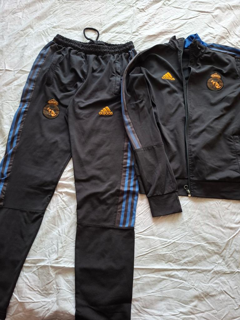 Adidas Real Madrid Trainingspak - Maat S, Zwart, Ophalen of Verzenden, Adidas, Voetbal