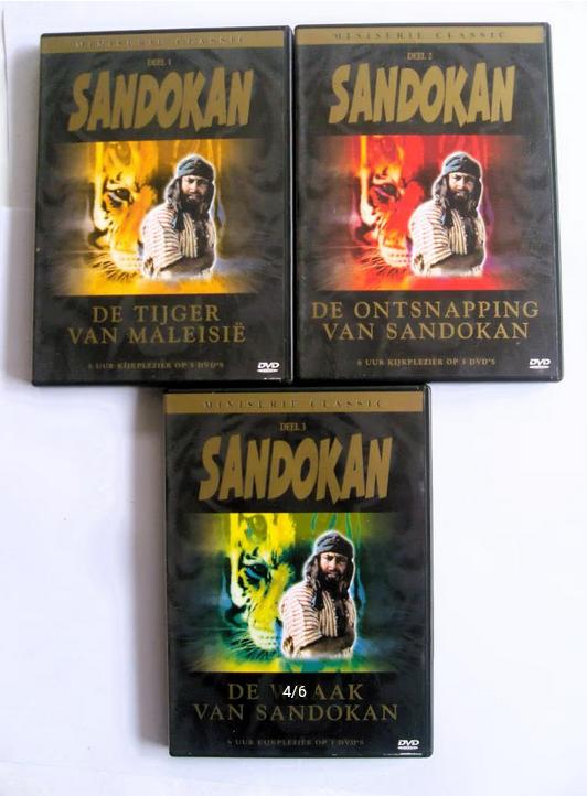 Sandokan - De Tijger van Maleisie (originele dvd's), Vanaf 12 jaar, Ophalen of Verzenden, Zo goed als nieuw