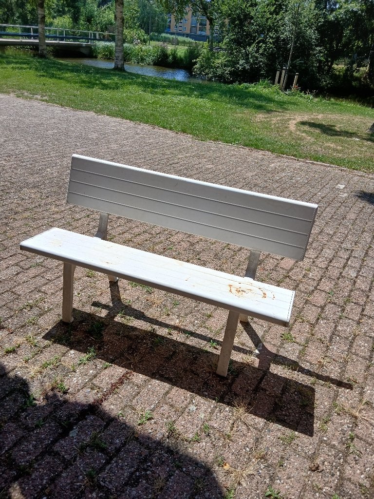 tuinbankje, Ophalen, Gebruikt, Hout
