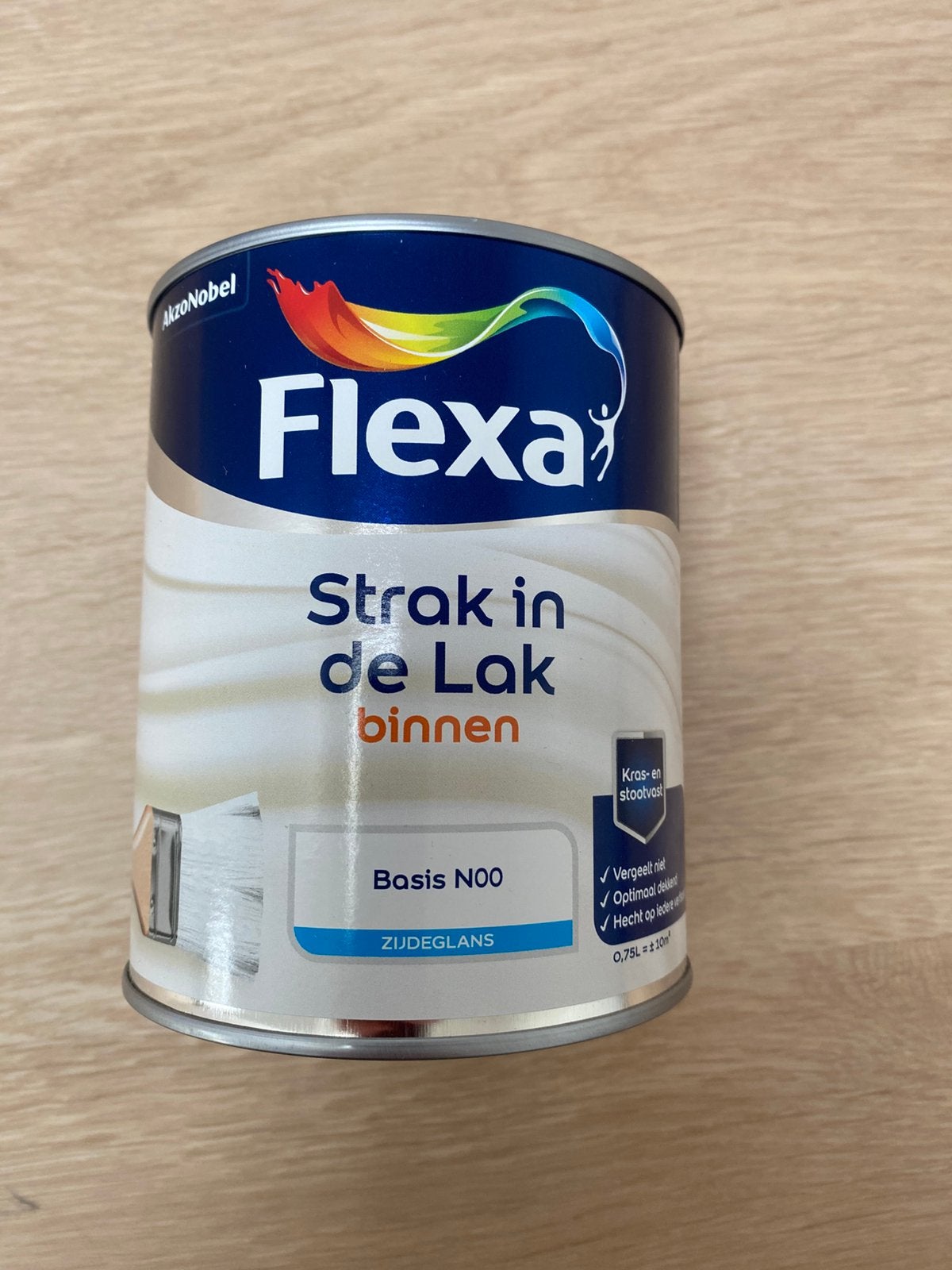 Ongeopend blik houtlak zijdeglans Ral1019, Minder dan 5 liter, Ophalen, Nieuw, Wit