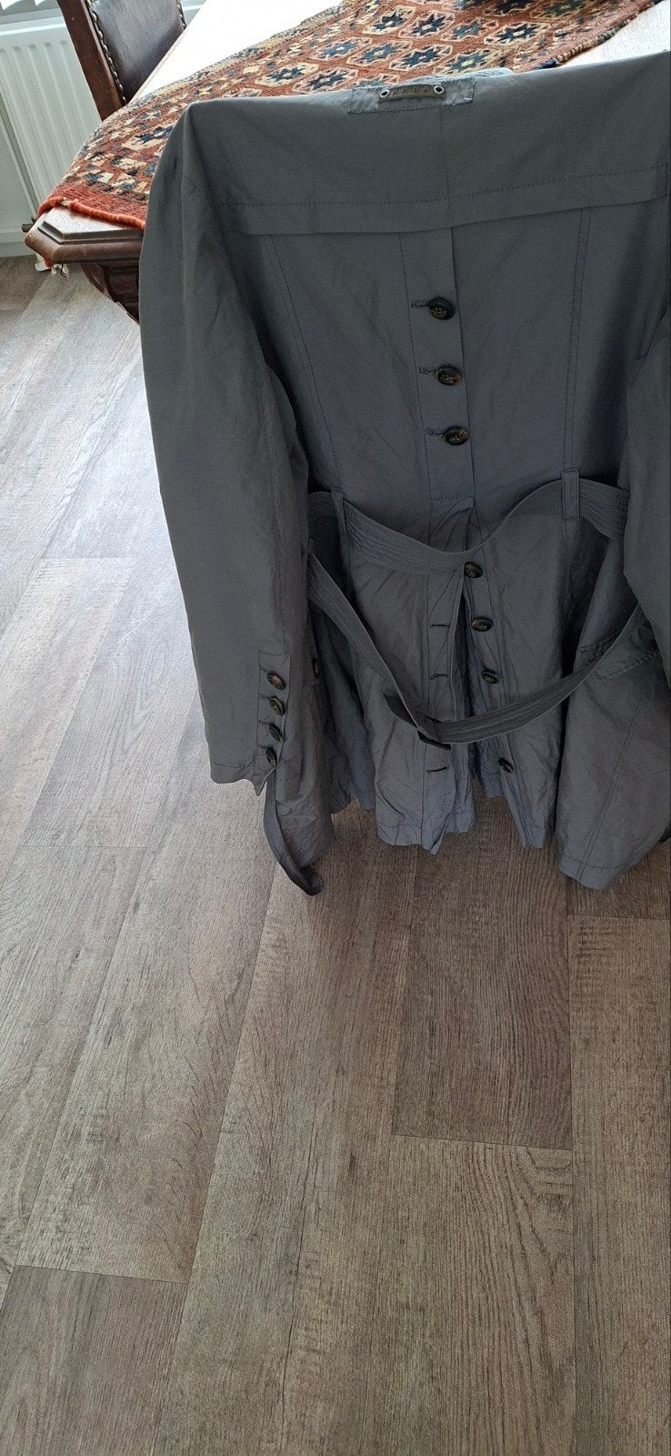 Anna van Toor jas/trenchcoat/ regenjas maat 36 licht blauw, Ophalen, Anna van Toor, Blauw, Zo goed als nieuw