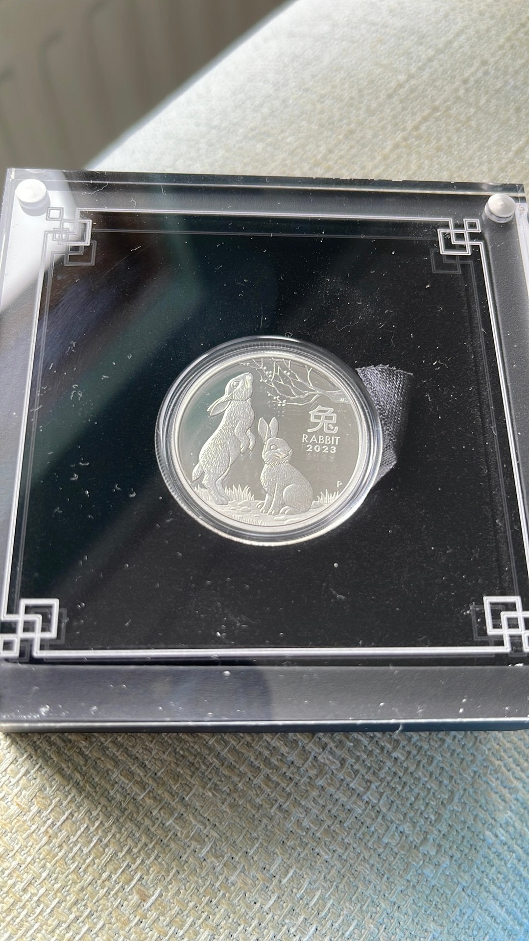 Lunar 3/ year of the Rabbit 2023/. 1/2 oz Proof, Ophalen of Verzenden, Zilver