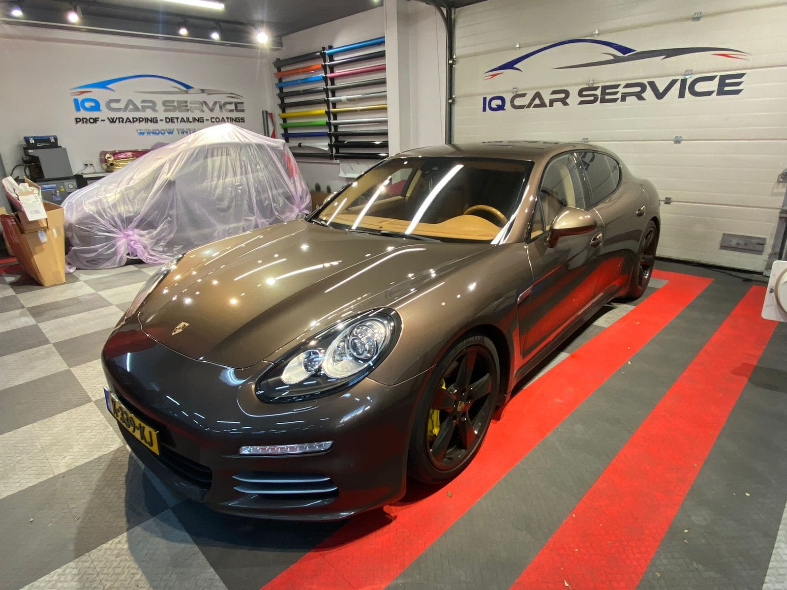 Porsche Panamera 3.6 4 PDK 2014 Bruin, Auto's, Automaat, Bruin, 4 stoelen, 1795 kg
