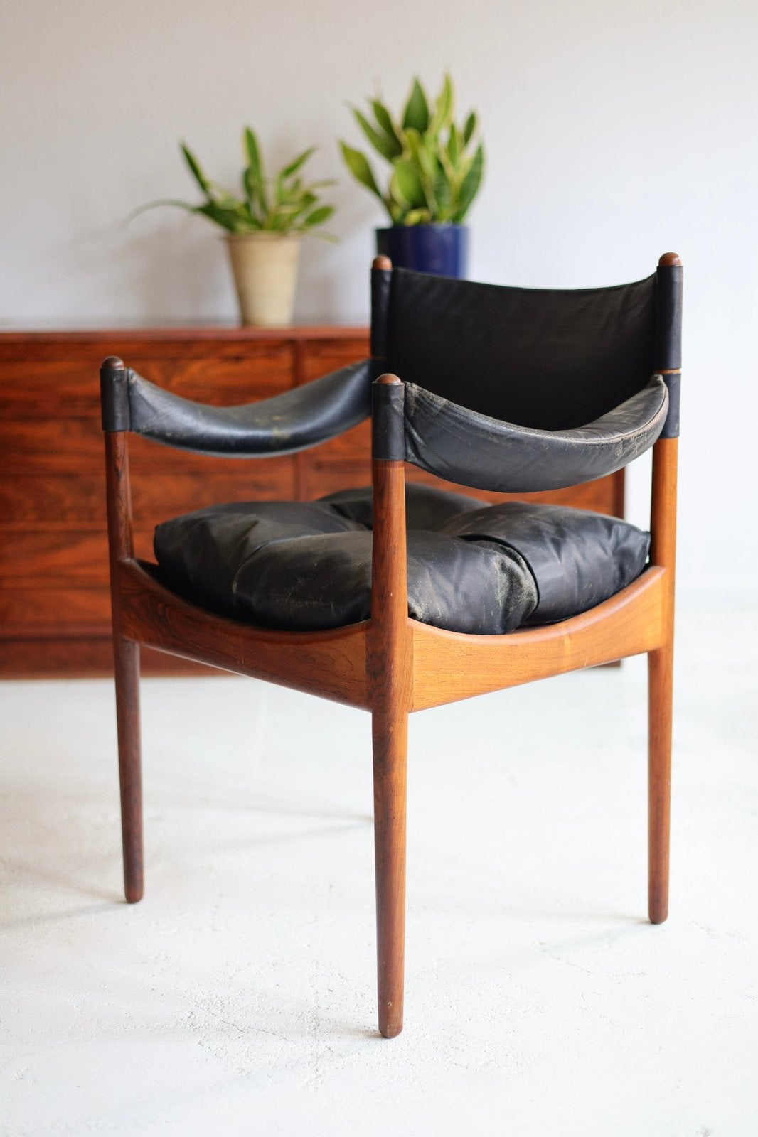 Modus chair Kristian Vedel jaren 50, Huis en Inrichting, Ophalen, Gebruikt, Zwart, Design