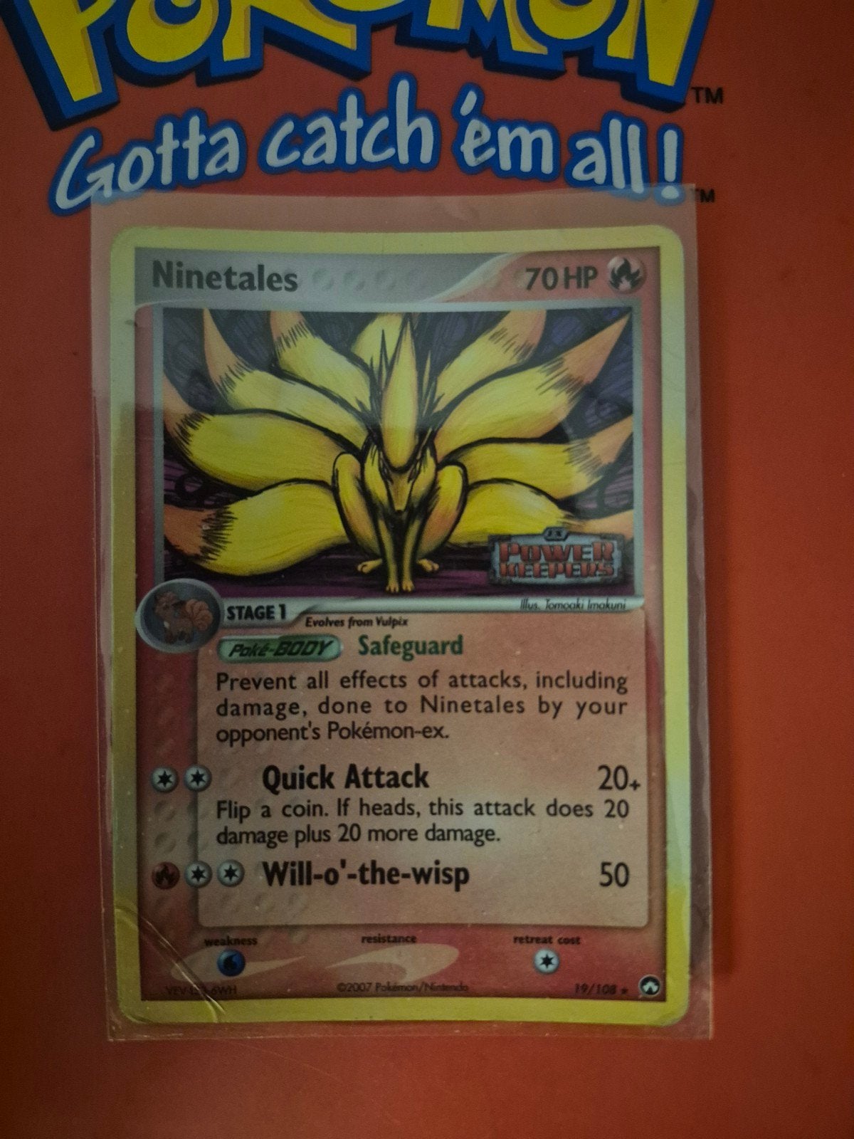Ninetales 19/108 stamped, Ophalen of Verzenden