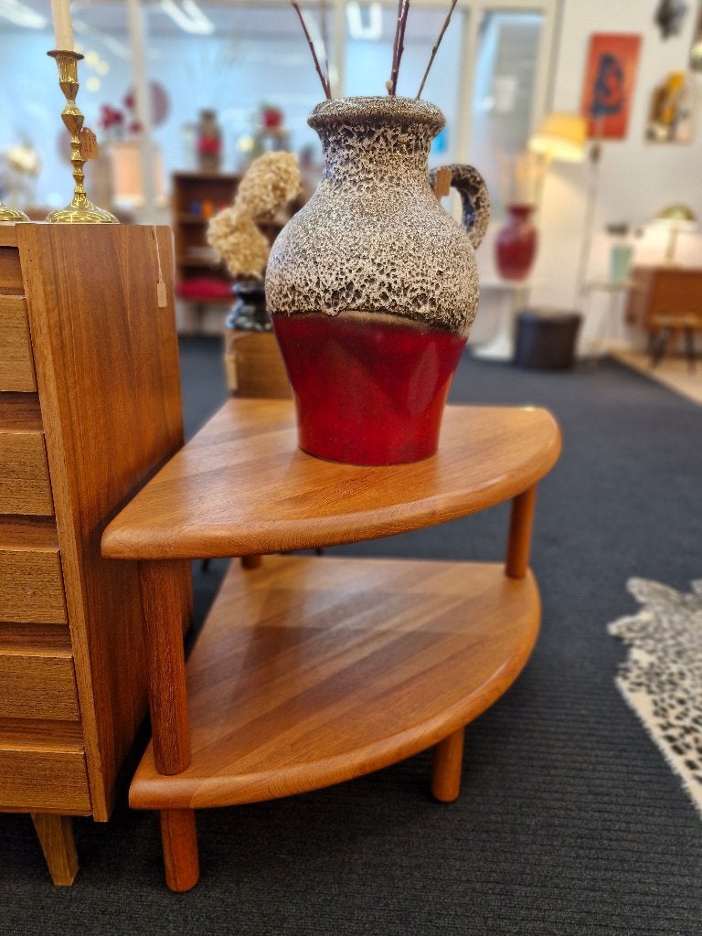 Vintage hoektafel Deens teak 70s, Verzamelen, Retro, Ophalen, Huis en Inrichting