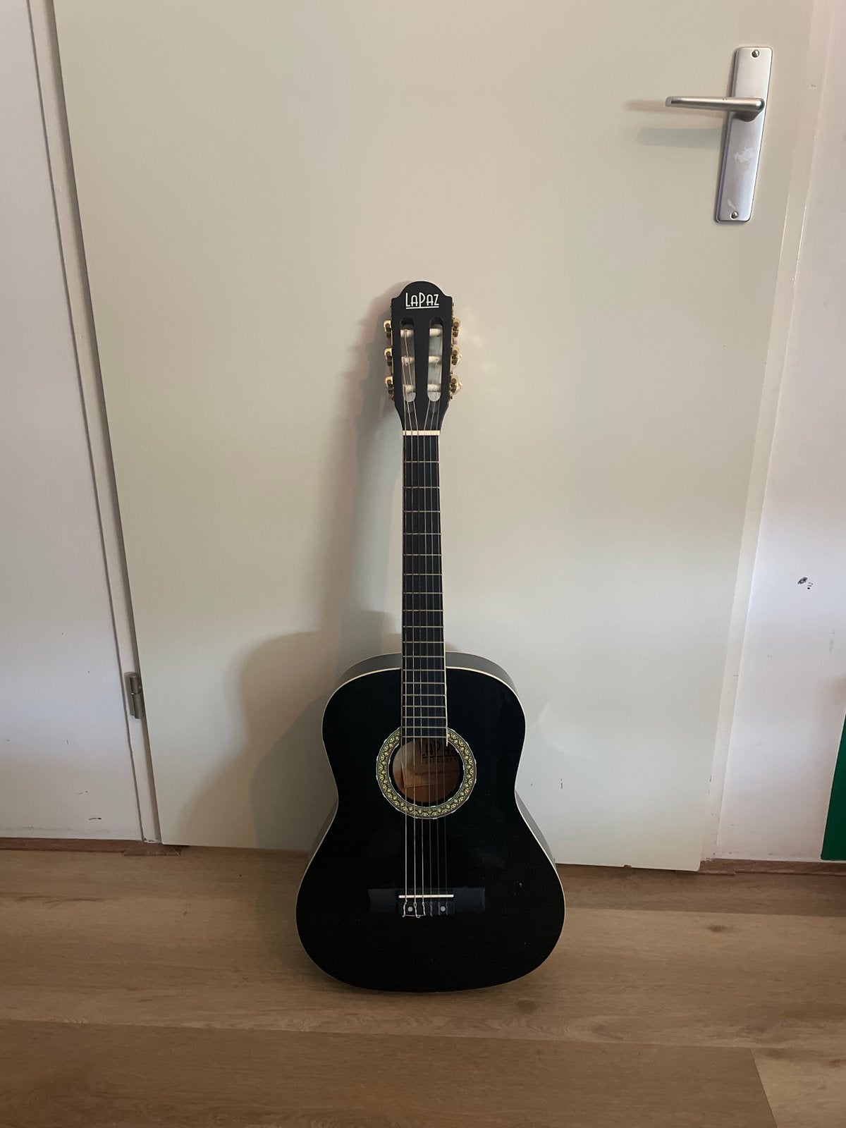 LaPaz Klassieke Gitaar Zwart - Gebruikt, Ophalen of Verzenden, Gebruikt, Klassieke of Spaanse gitaar