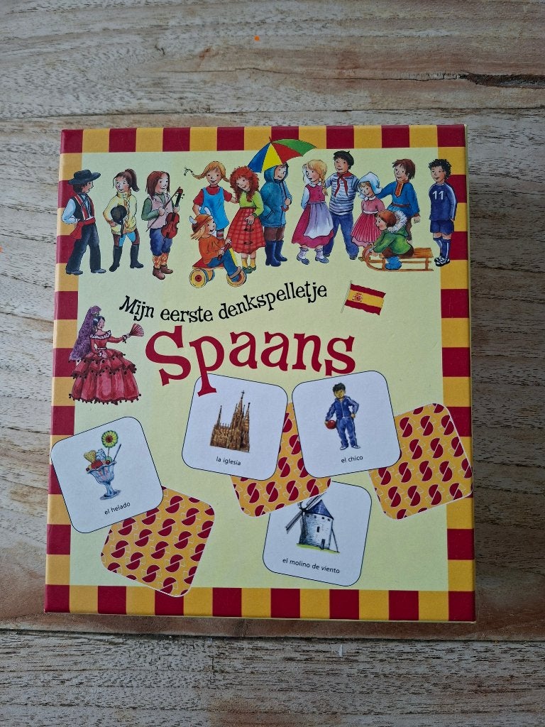 Memoryspel; mijn eerste denkspelletje Spaans, Ophalen of Verzenden, Zo goed als nieuw, Taal en Lezen