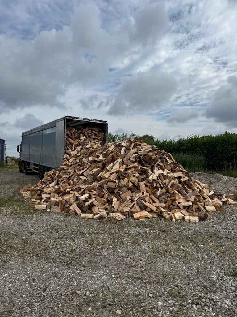 Haardhout mix van eik, es en beuk -stookklaar, 6 m³ of meer, Ophalen of Verzenden