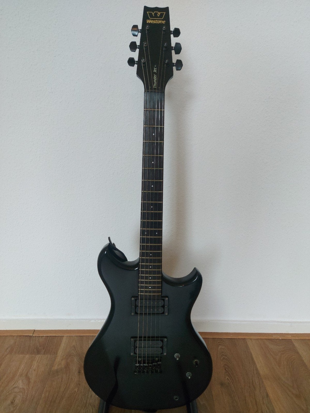Westone Thunder Jet 1984 Matsumoku Japan - Vintage Black, Ophalen, Gebruikt, Solid body, Overige merken