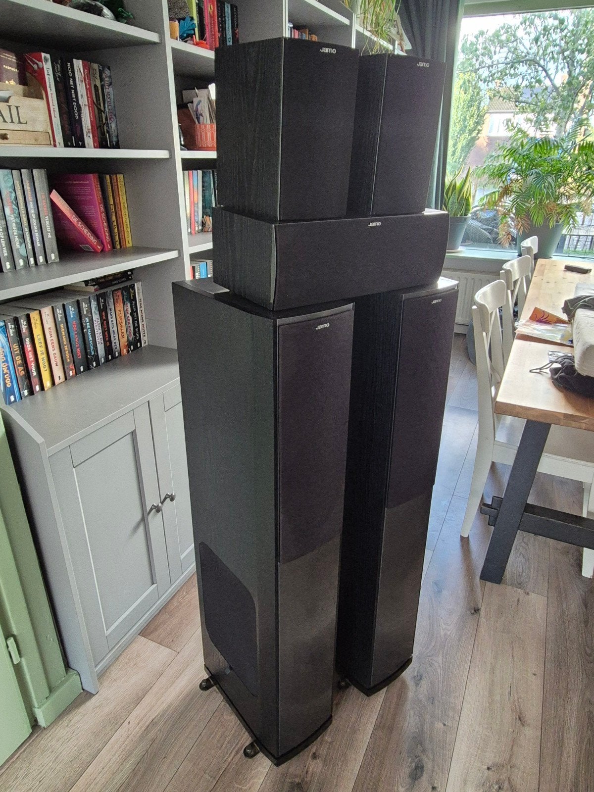 Jamo S606 5.0 Home Cinema set + Pioneer VSX-832 AV-Receiver, Audio, Tv en Foto, Ophalen, Gebruikt, Speakerset, Geschikt voor surround/home cinema