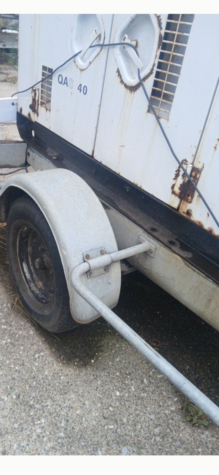 33 kva stroomgenerator diesel met aanhanger, Ophalen of Verzenden, Gebruikt