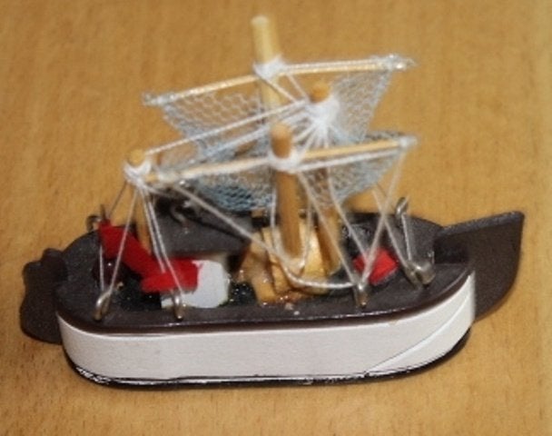 miniatuur vissersboot   73945, Ophalen of Verzenden, Zo goed als nieuw