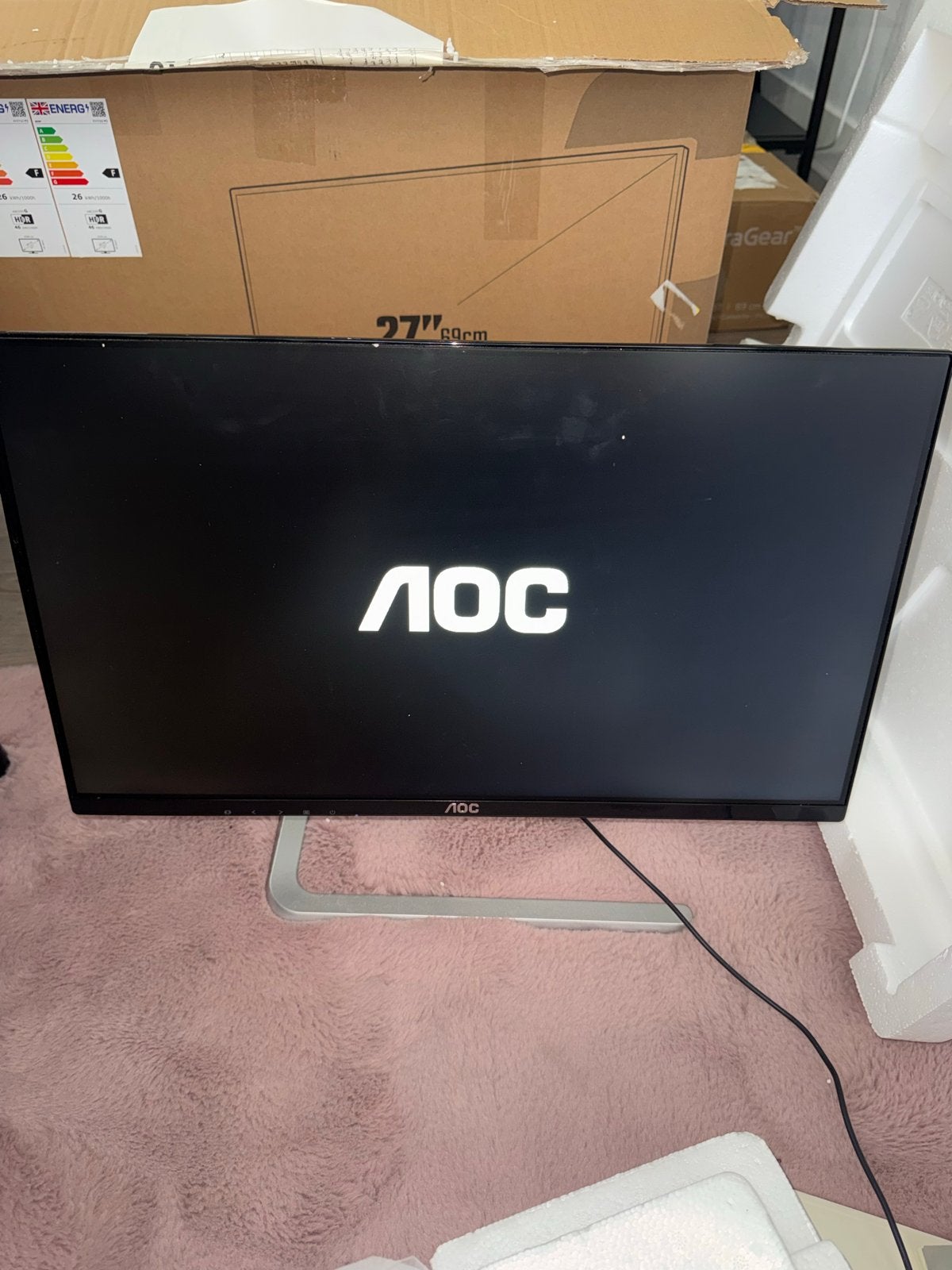 AOC 27" Monitor - Zo goed als nieuw, Computers en Software, Monitoren, Ophalen of Verzenden, Zo goed als nieuw