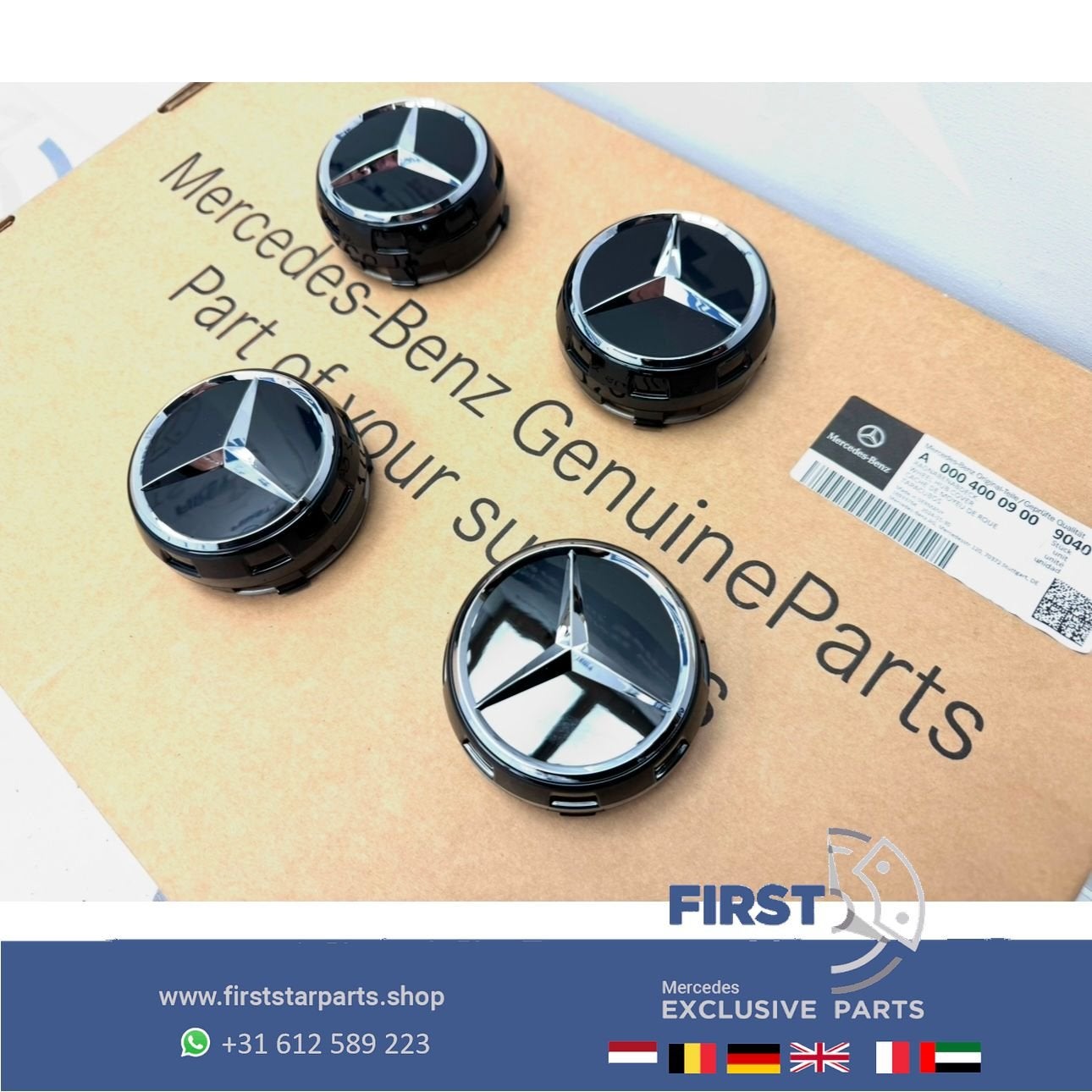 Mercedes AMG Naafkappen set W176 W246 W204 W205 W117 W212 W2, Auto-onderdelen, Gebruikt, -, -, Ophalen of Verzenden