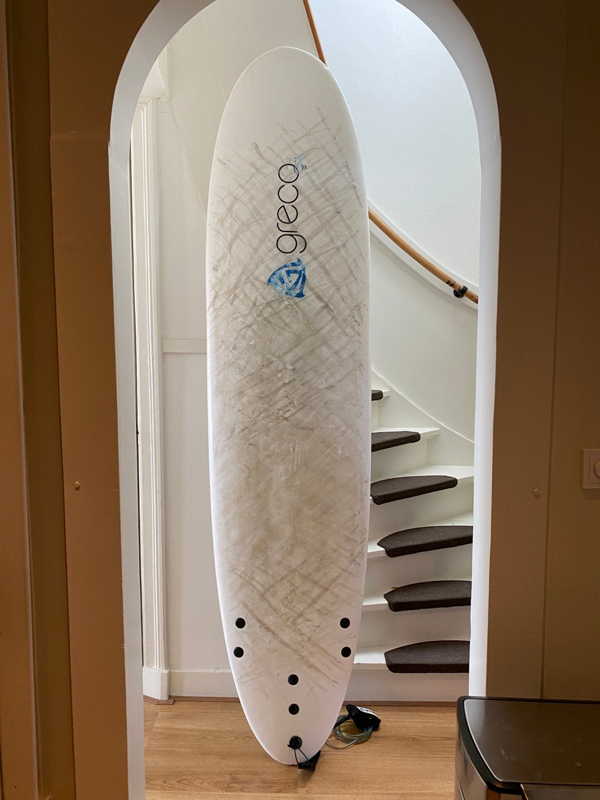 8 feet softtop surfboard, Ophalen, Zo goed als nieuw