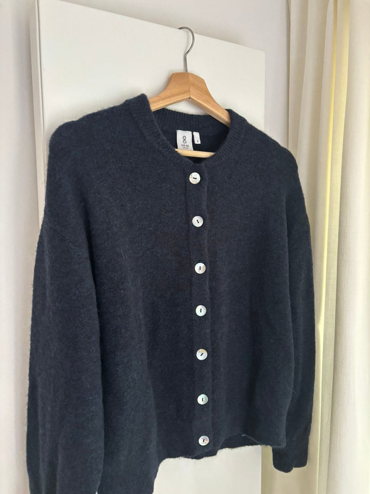Knit-ted merino wol groen blauw vest, britney cardigan S, Ophalen of Verzenden, Nieuw, Maat 36 (S), Groen