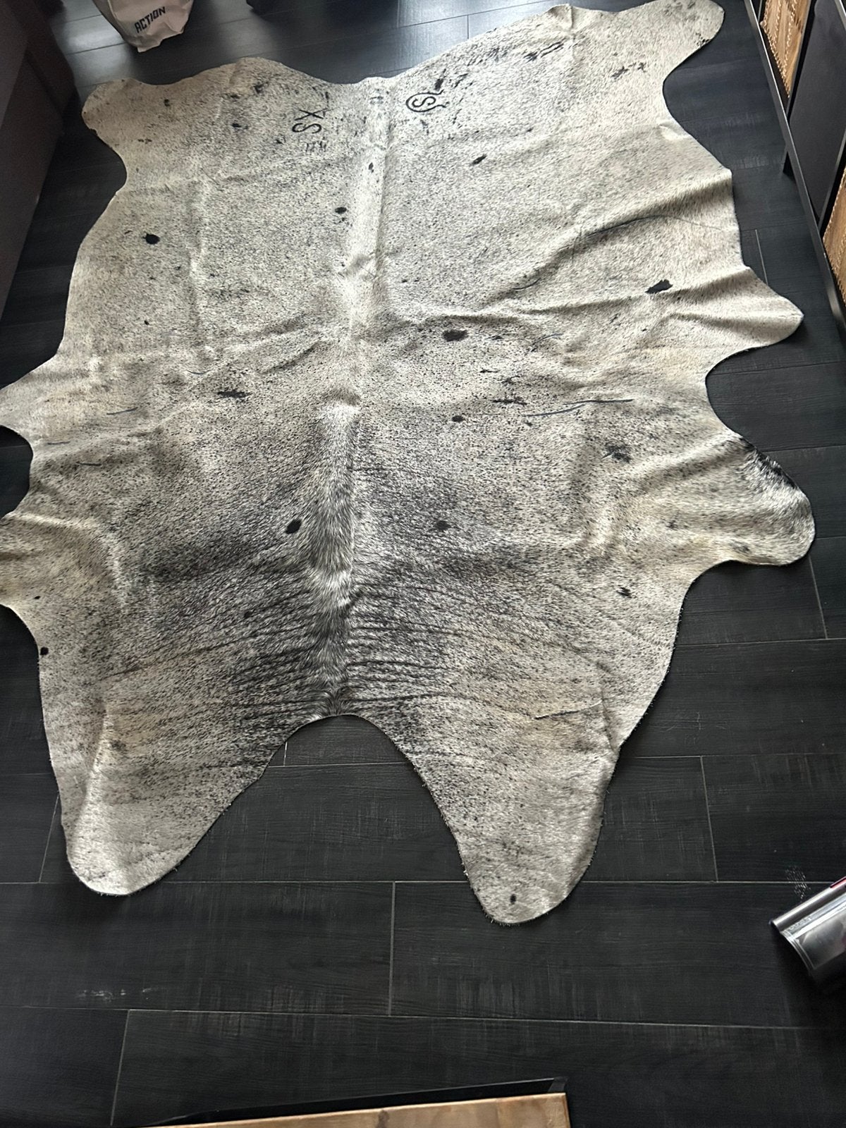 Koeien kleed uniek zout en peper met mooie glanslook, Ophalen, Zo goed als nieuw, Rechthoekig, 200 cm of meer