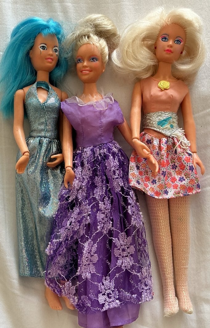 Vintage JEM  verzamelpoppen - set van 3., Verzamelen, Ophalen of Verzenden, Gebruikt, Pop