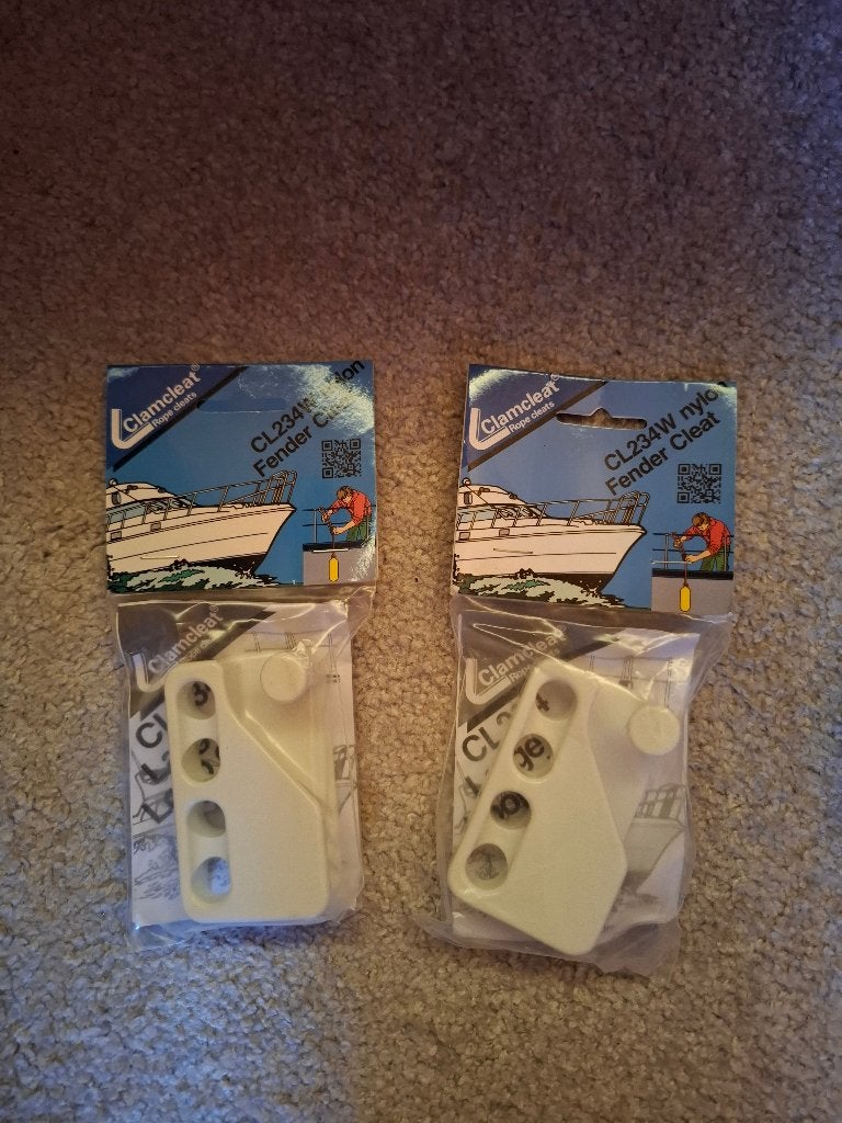 Fender/stootwil ophanging ClamCleat 6 stuks, Ophalen of Verzenden, Nieuw, Overige typen