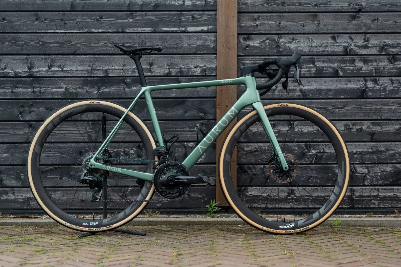 Aurum Magma Racefiets - Dolomite Green - Sram Force AXS, 28 inch, Gebruikt, Carbon, Heren