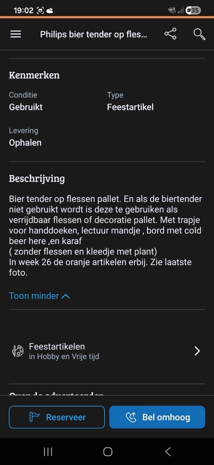 Bier tap set . Met flessen wijn rek met decoratie trapje ., Eén persoon