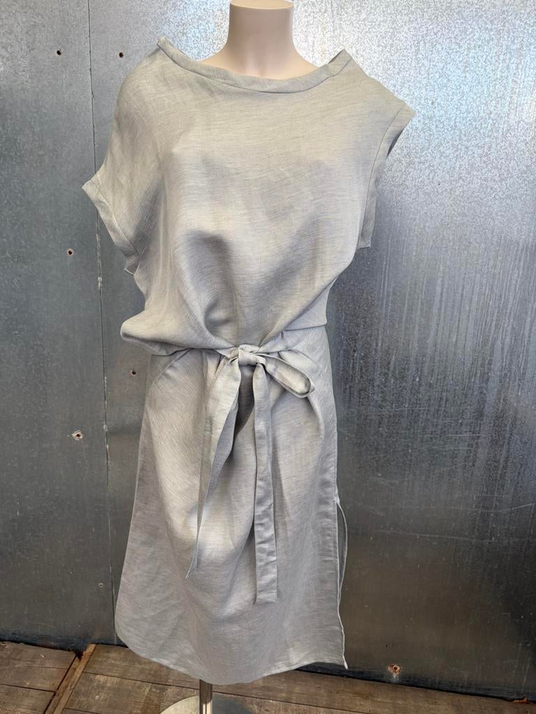 Sea me happy jurk dress linnen 2 avery, Maat 38/40 (M), Ophalen of Verzenden, Zo goed als nieuw, Grijs
