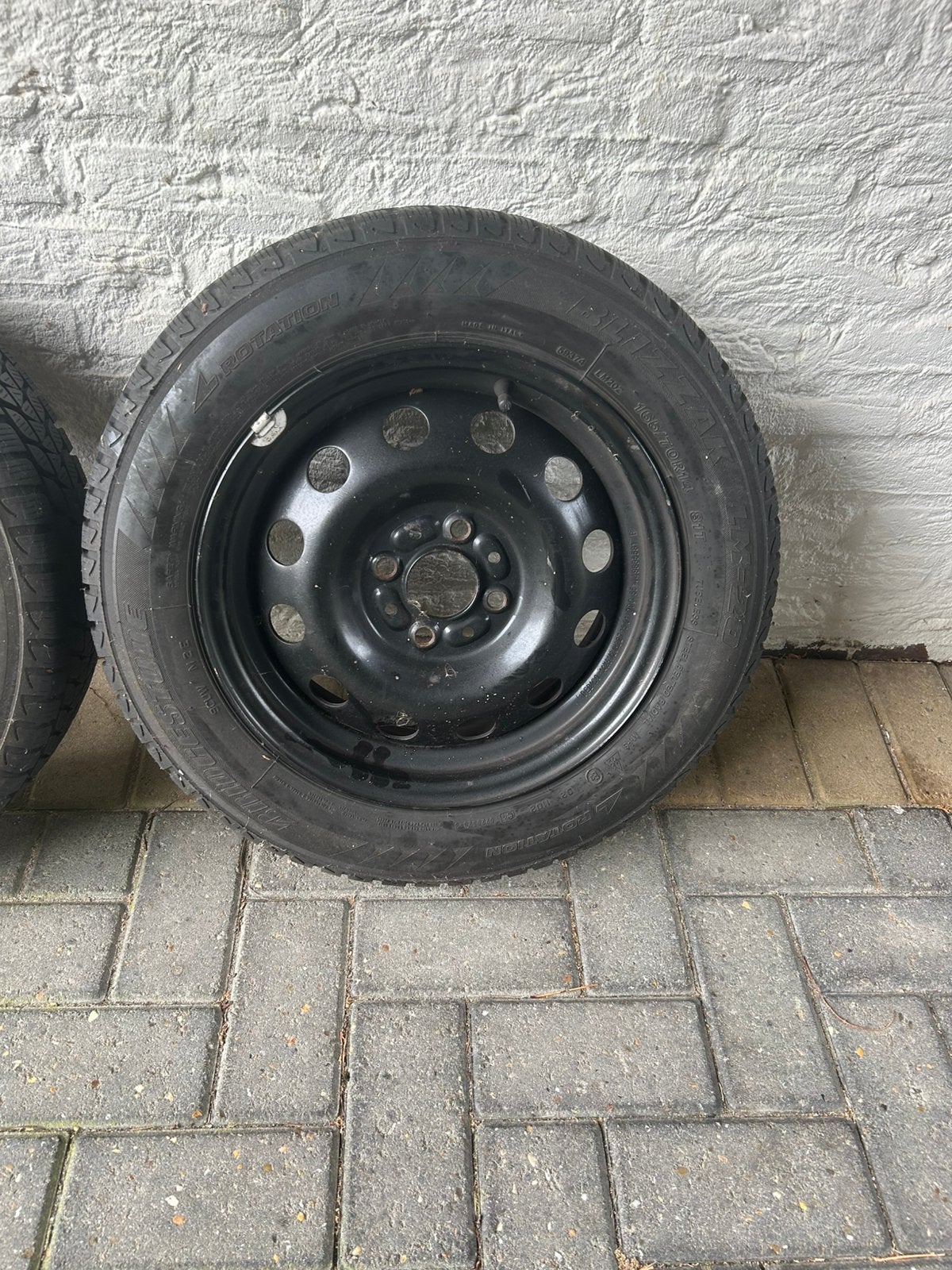 Banden Fiat 500, Bridgestone op velg, Auto-onderdelen, Ophalen, 14 inch, Winterbanden, Band(en)
