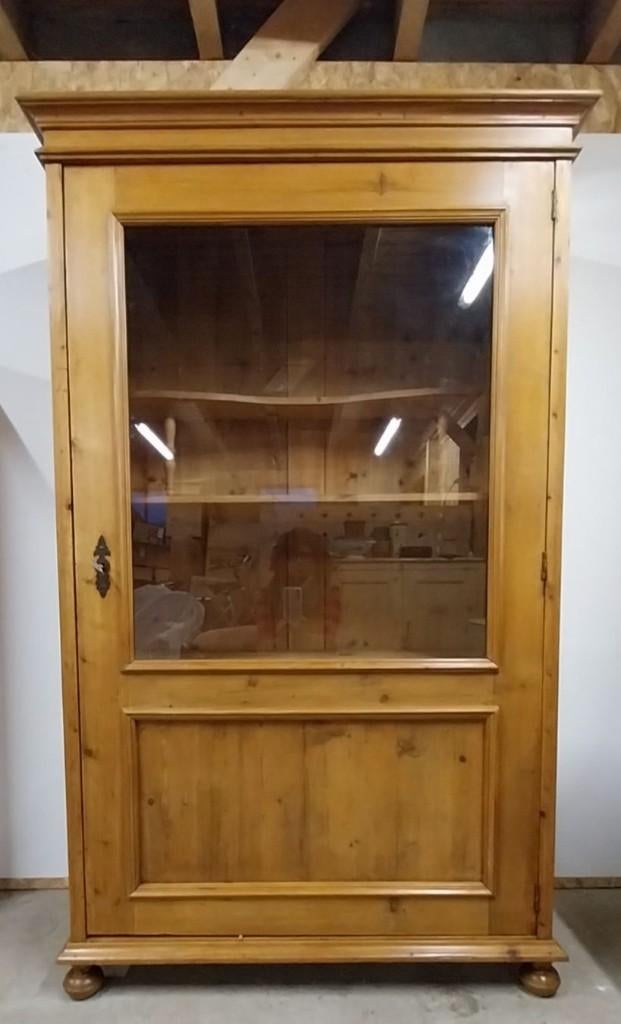 Oude eendeurs servieskast 112*49*183 cm opgeknapt, 100 tot 150 cm, -, -, 25 tot 50 cm