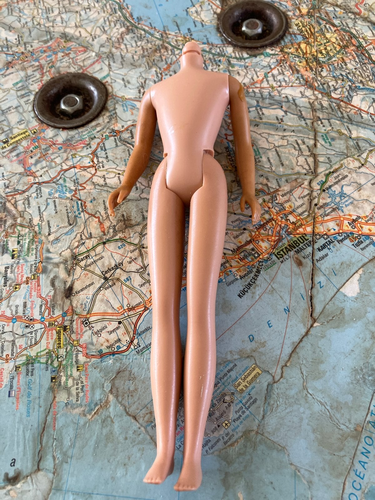 Vintage Skipper Barbie pop lichaam - zonder hoofd, Ophalen of Verzenden, Gebruikt, Barbie