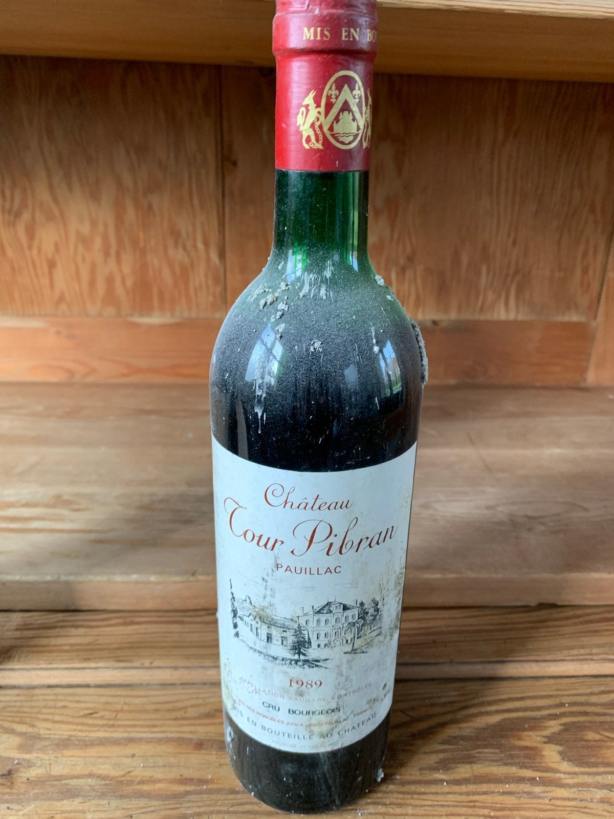 Château Tour Pibran Pauillac 1989 - Vintage Rode Wijn, Ophalen, Gebruikt, Frankrijk, Rode wijn