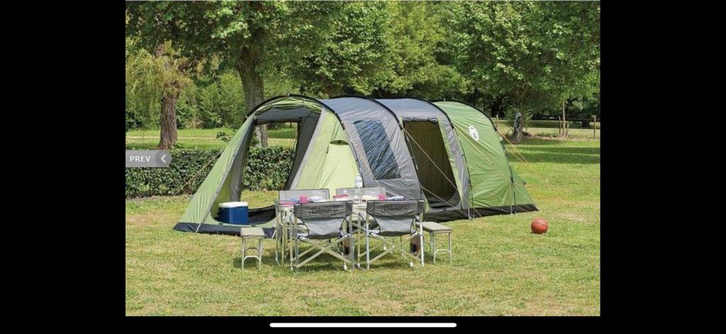 Coleman cook 6 tunneltent +luifel, Ophalen, Zo goed als nieuw