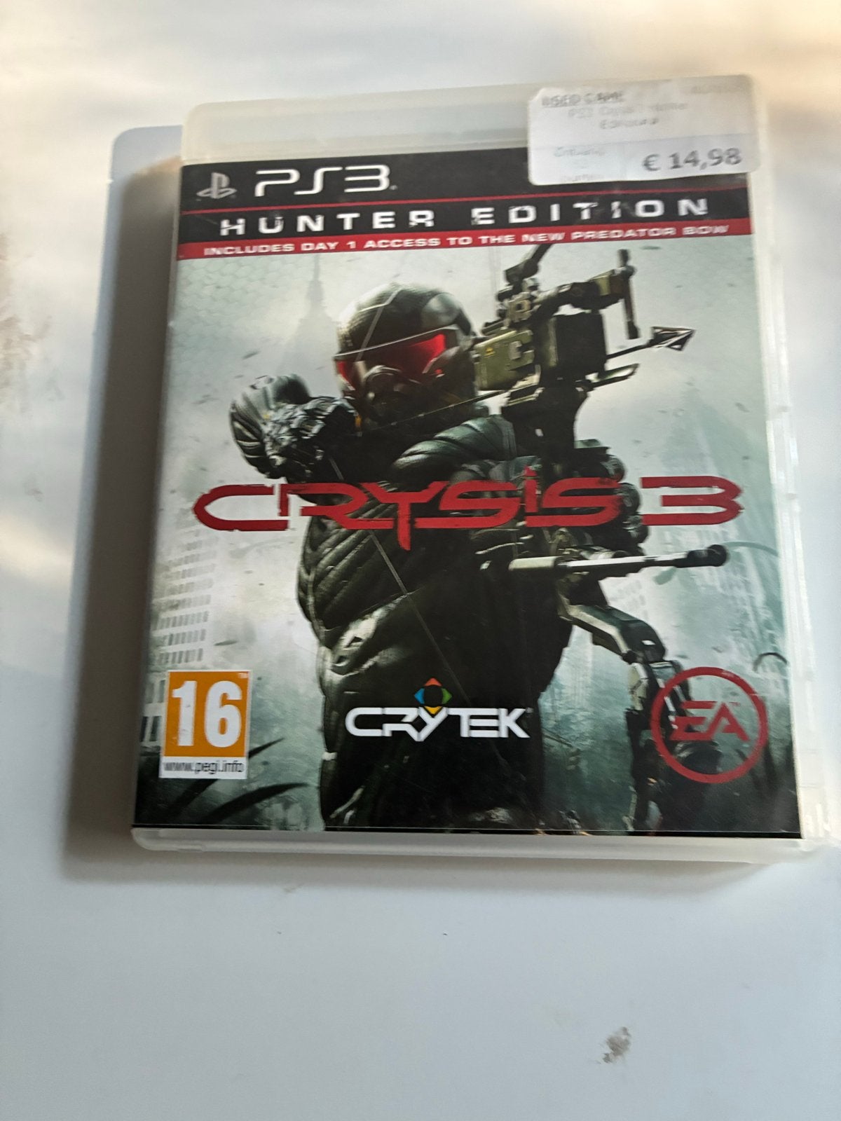 Crysis 3 Hunter Edition PS3 - Zo goed als nieuw, Online, Shooter, 1 speler, Ophalen of Verzenden
