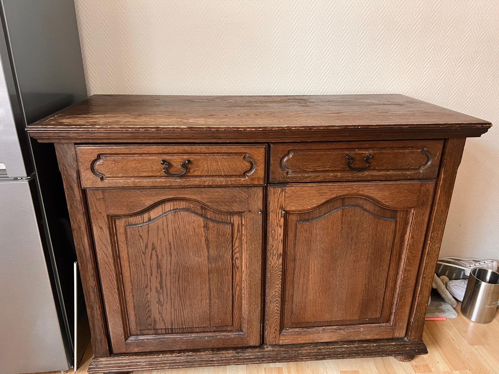 Houten dressoir, Huis en Inrichting, Kasten | Dressoirs, Ophalen, Zo goed als nieuw, 25 tot 50 cm, 100 tot 150 cm