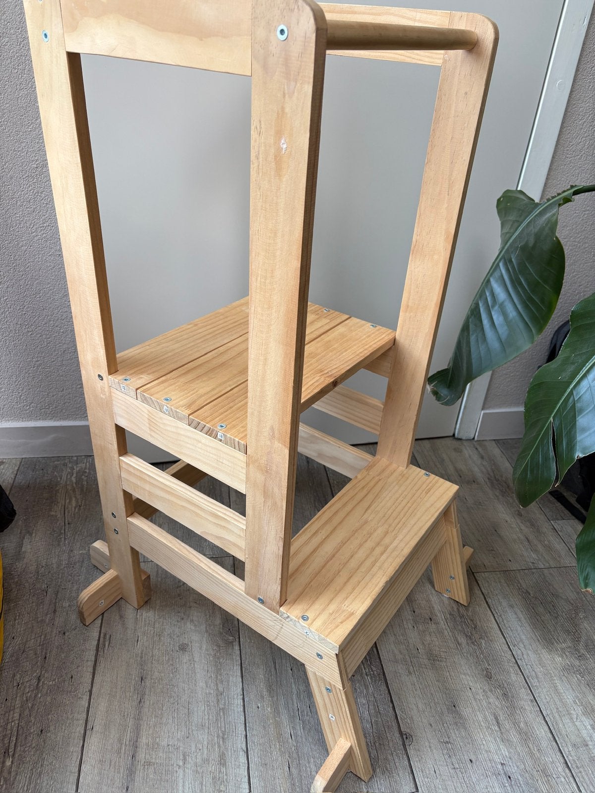Houten keuken hulp trapje, Ophalen, Gebruikt, Hout