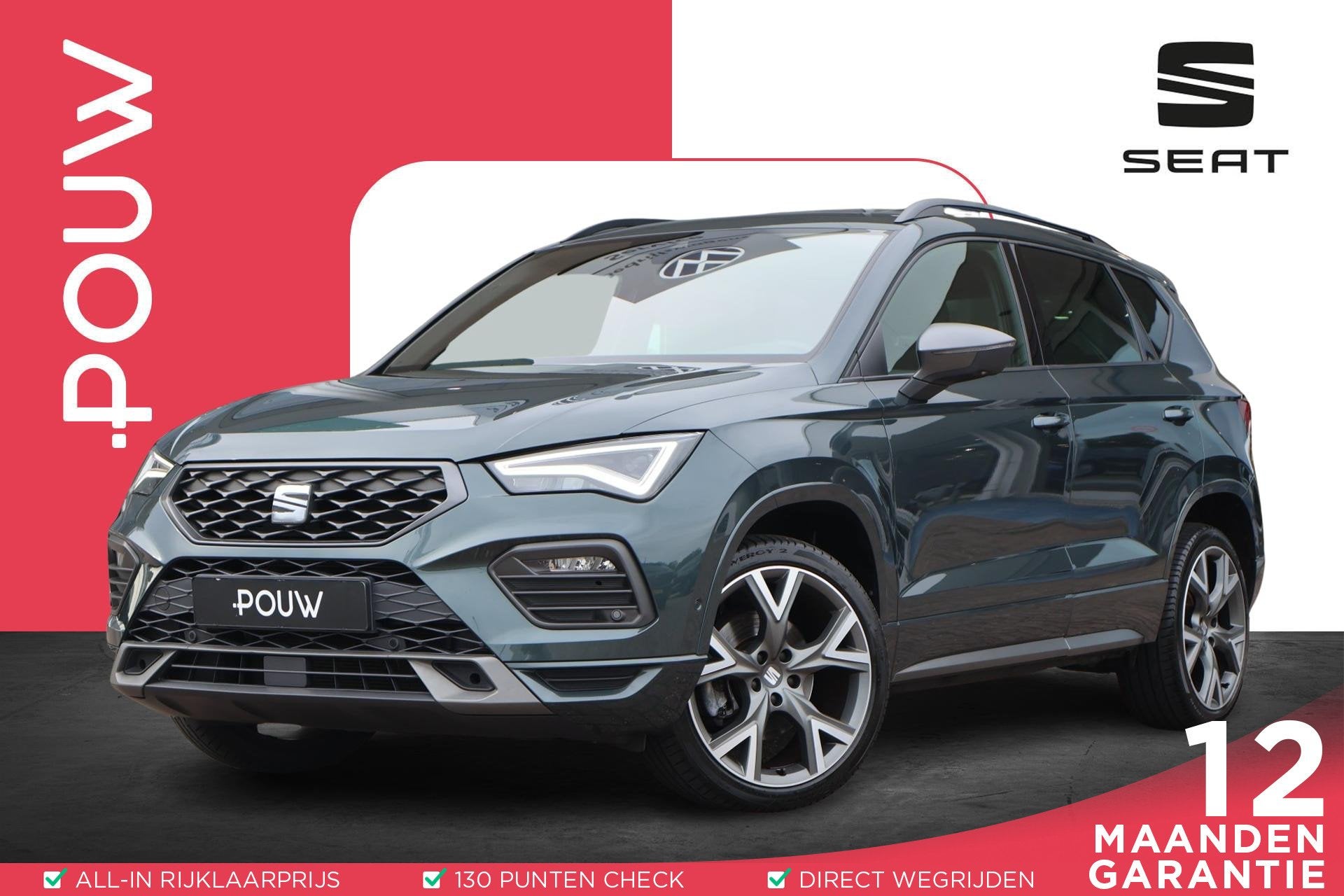 SEAT Ateca 1.5 TSI 150pk DSG FR Business Intense | Panoramad, Auto's, 12 maanden, 1325 kg, 4 cilinders, Origineel Nederlands
